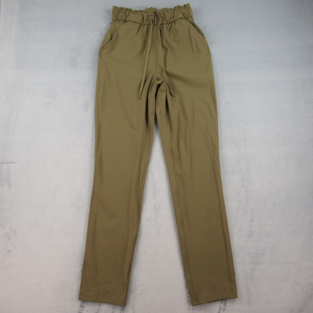 Lululemon Keep Moving Pant 7/8 High Rise Women 4 Artifact Brown Jogger Trouser